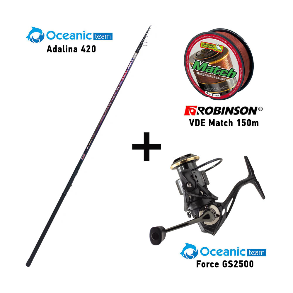 combo match oceanic team adalina 420 + oceanic team force gs2500 + robinson vde match 150m