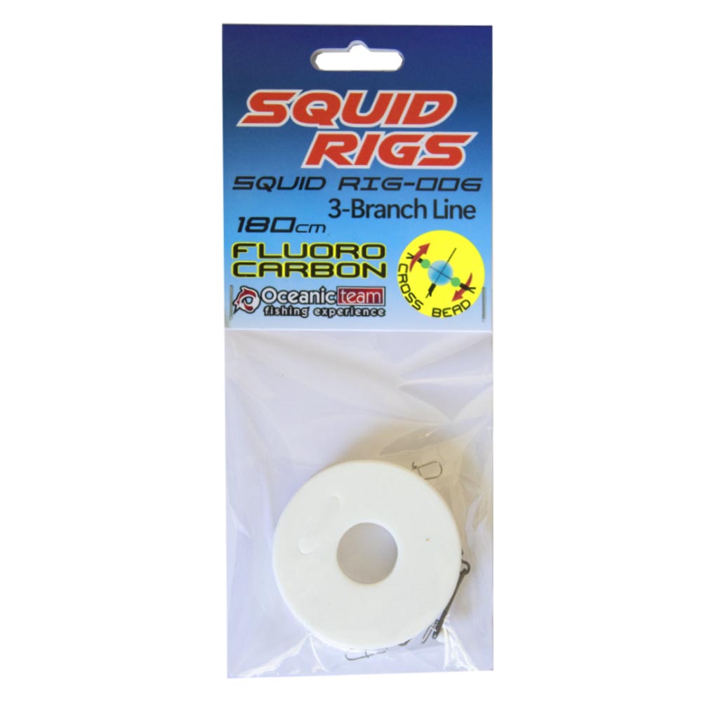 oceanic team amica squid rig 3pcs Έτοιμη Αρματωσιά για Καλαμαριέρες 3pcs