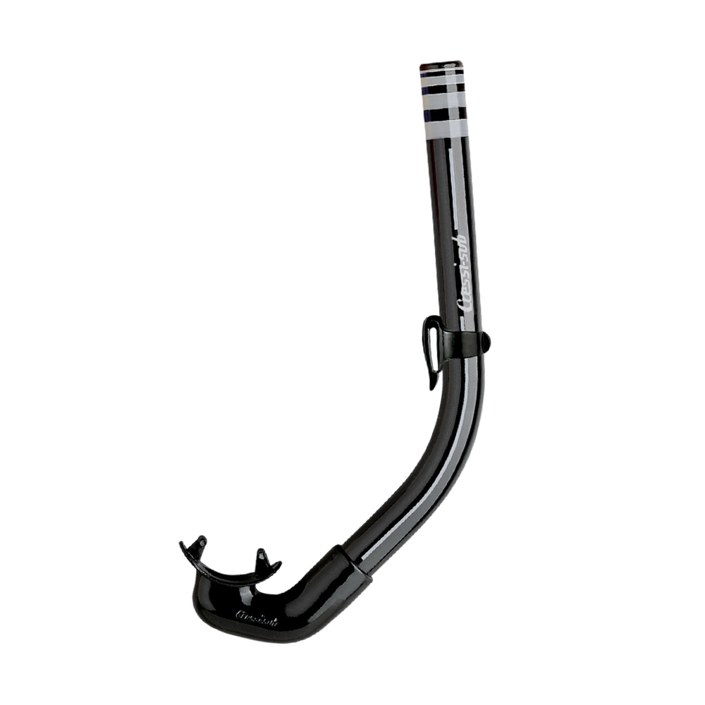 cressi america silicone snorkel black/tube black Αναπνευστήρας