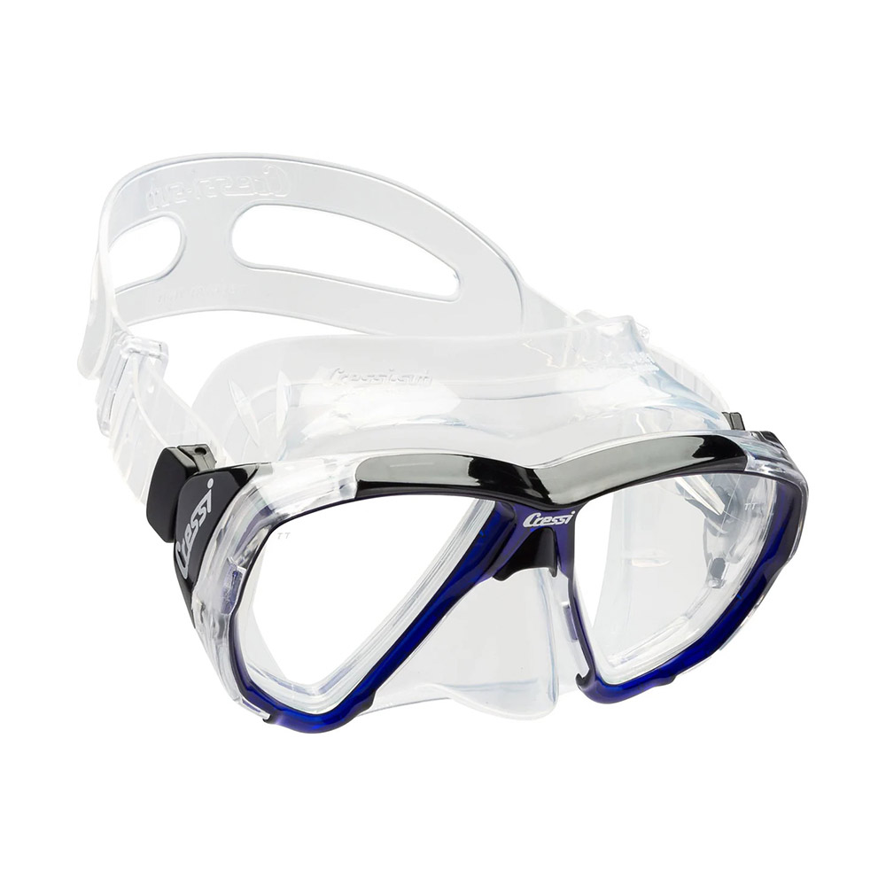 cressi big eyes silicone mask black / frame blue Μάσκα