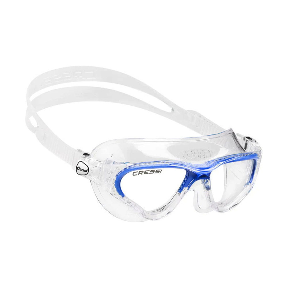 cressi cobra swim goggles clear/frame blue Γυαλιά Κολύμβησης