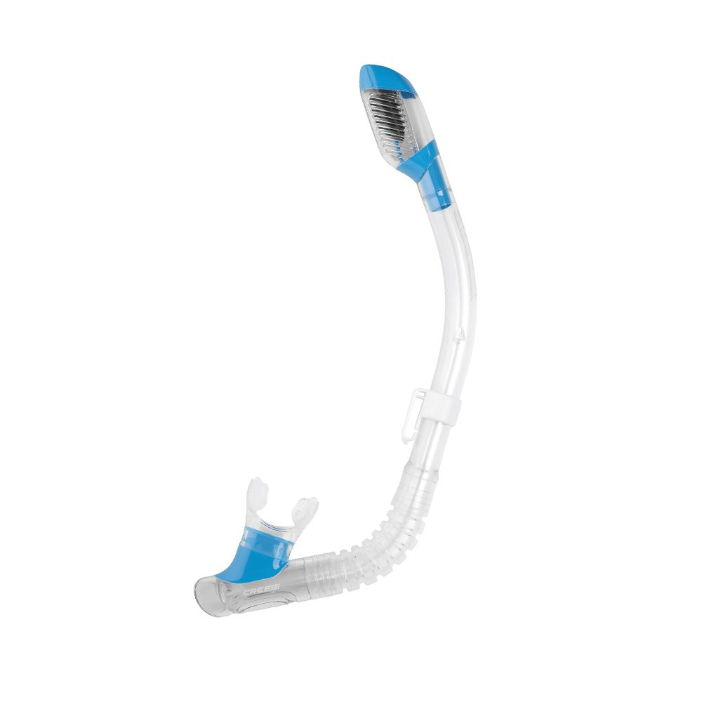 cressi mini dry snorkel clear/fluo green Αναπνευστήρας