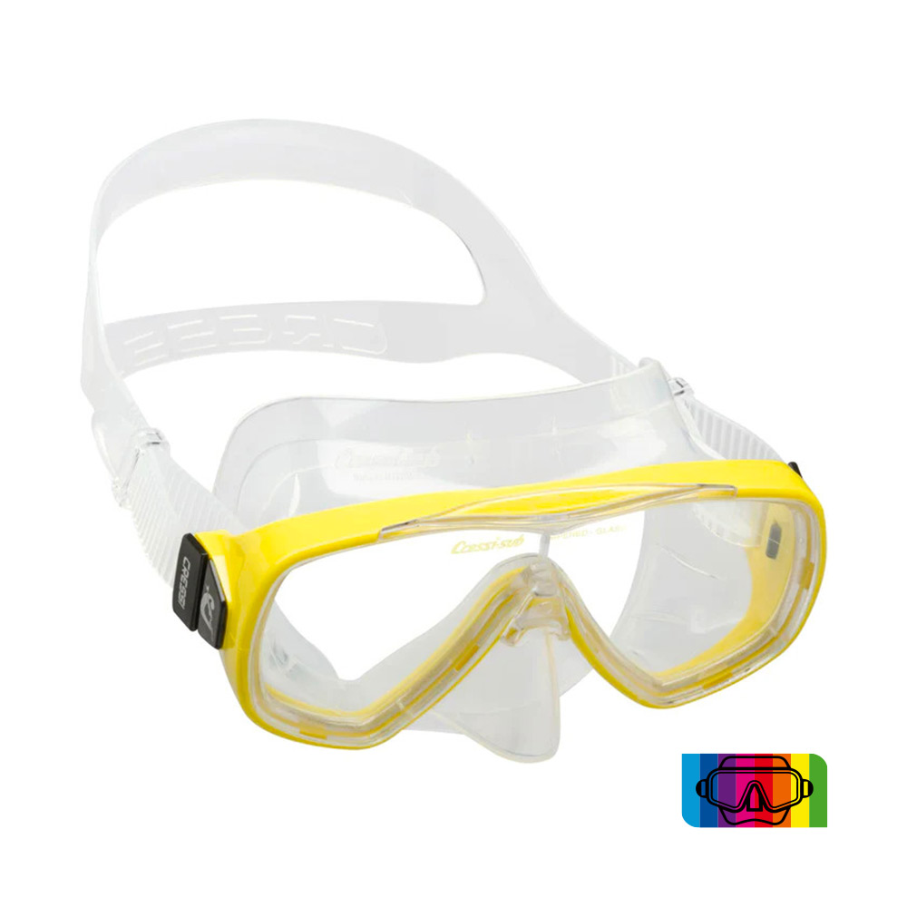 cressi onda silicone mask clear/assorted Μάσκα