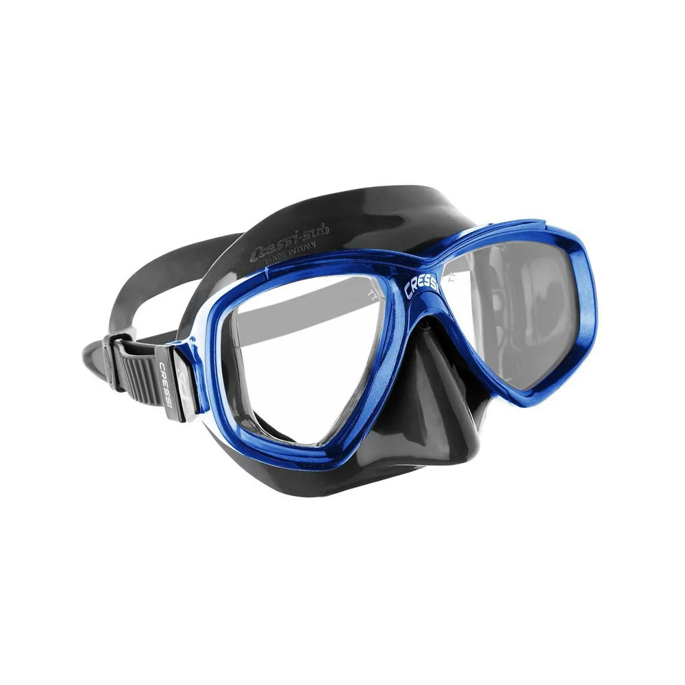 cressi perla silicone mask black / frame blue Μάσκα