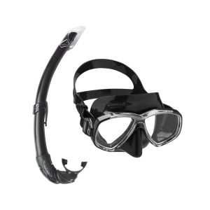 cressi set perla silicone mask + mexico snorkel black Μάσκα & Αναπνευστήρας
