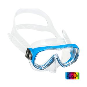 cressi piumetta kid silicone mask clear/frame assorted Μάσκα