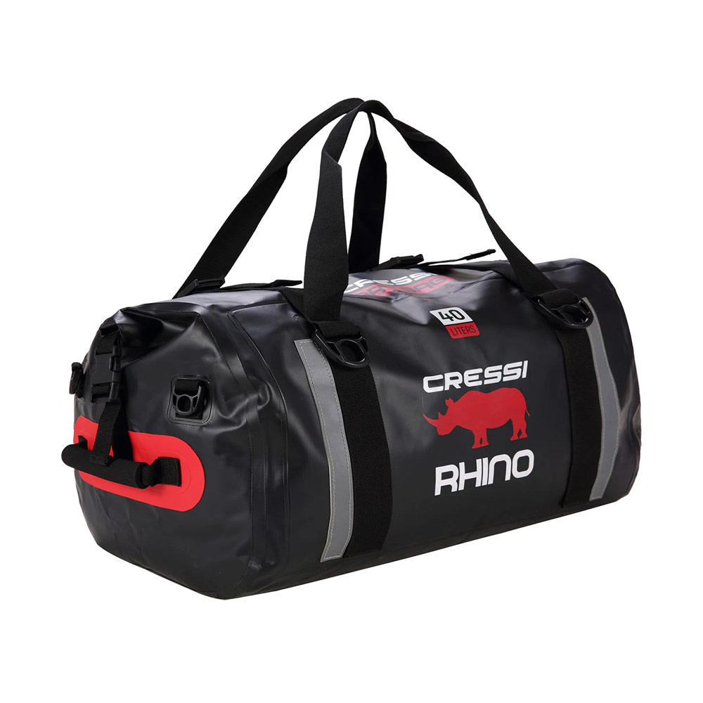 cressi rhino dry bag black 40lt Σακίδιο Μεταφοράς
