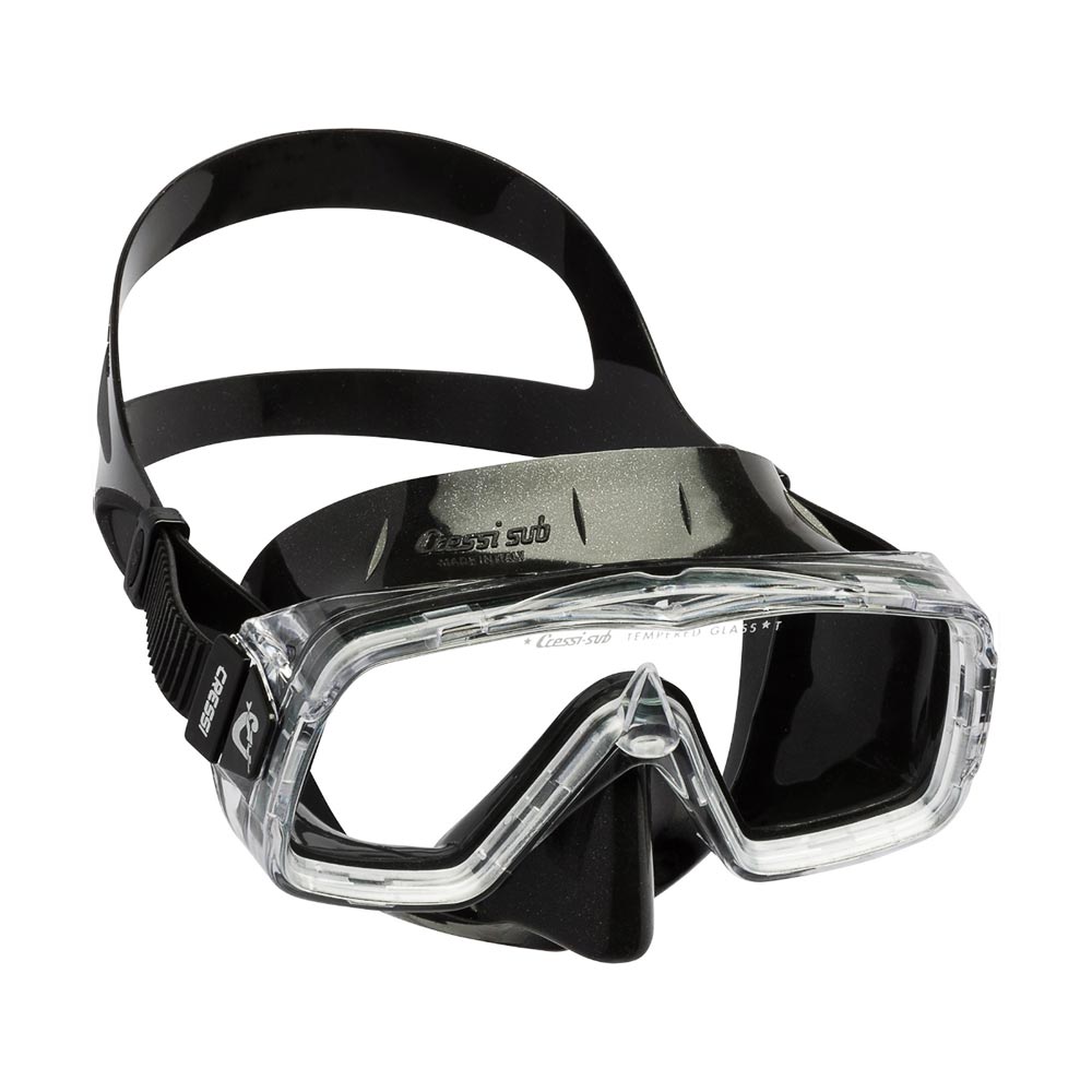 cressi sirena silicone mask black/frame smoked black Μάσκα