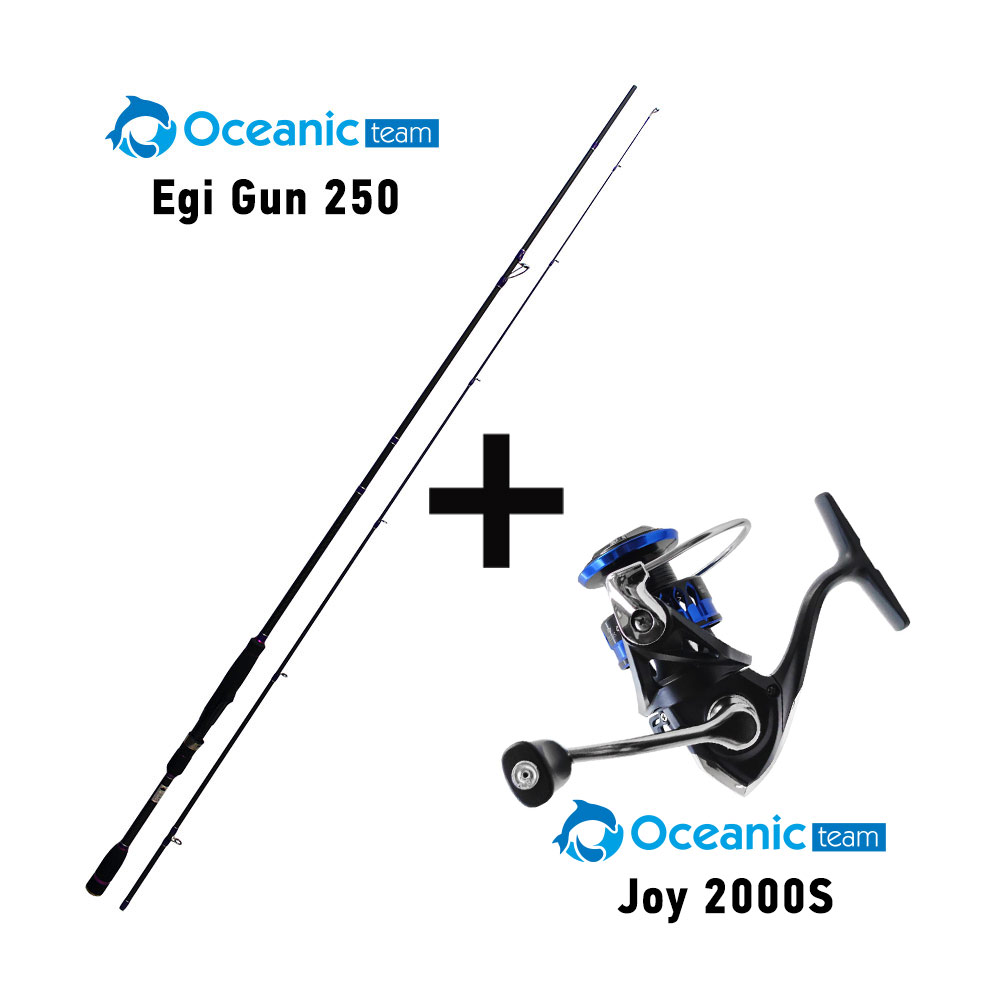 combo eging oceanic team egi gun 250 + joy 2000s