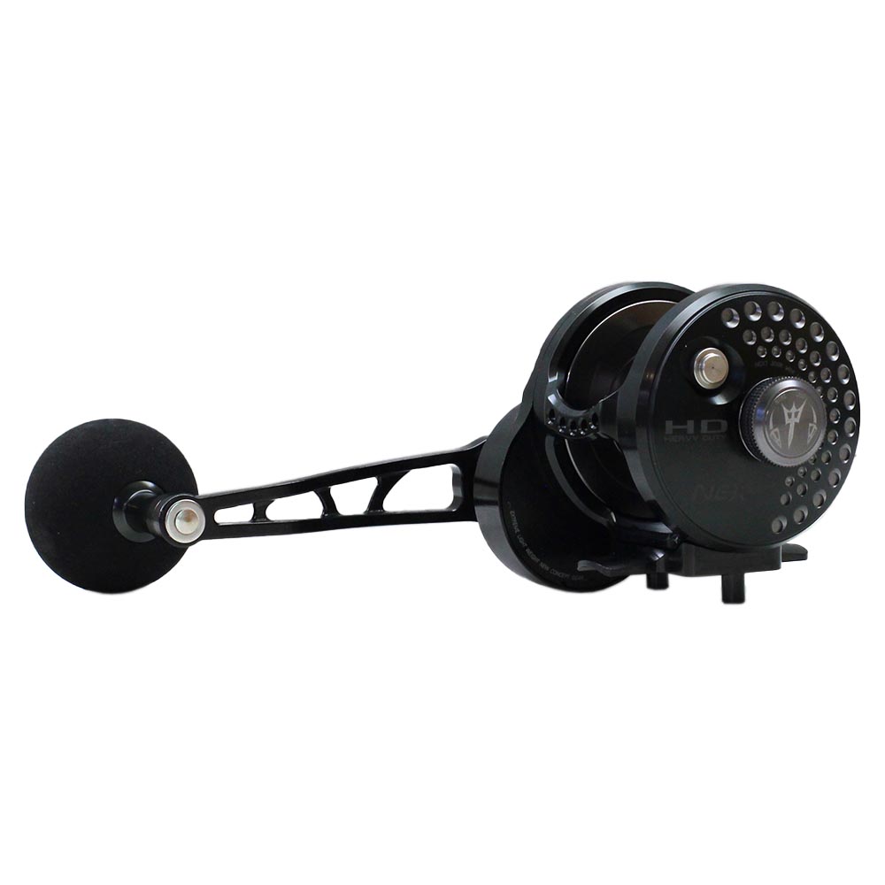next hd overhead jigging reel lever drag black / gunsmoke