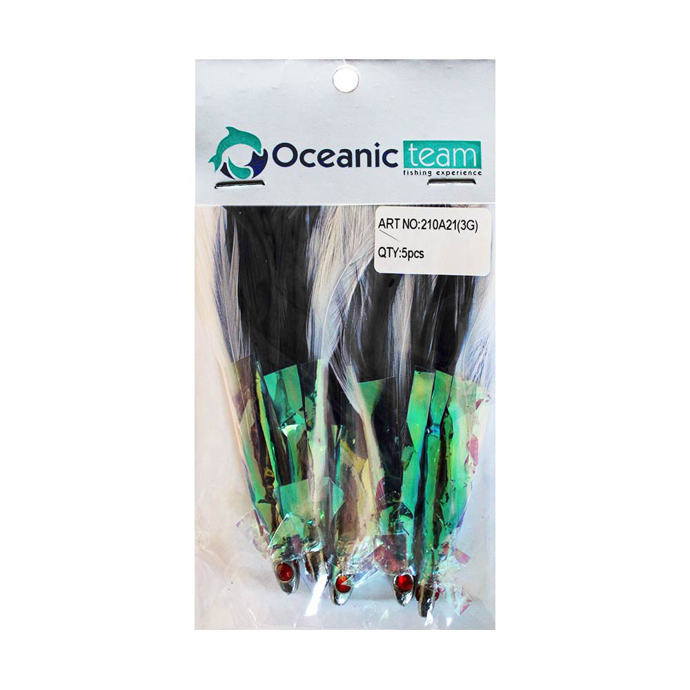 oceanic team Φτεράκια jig για παλαμίδες (5 τμχ.)