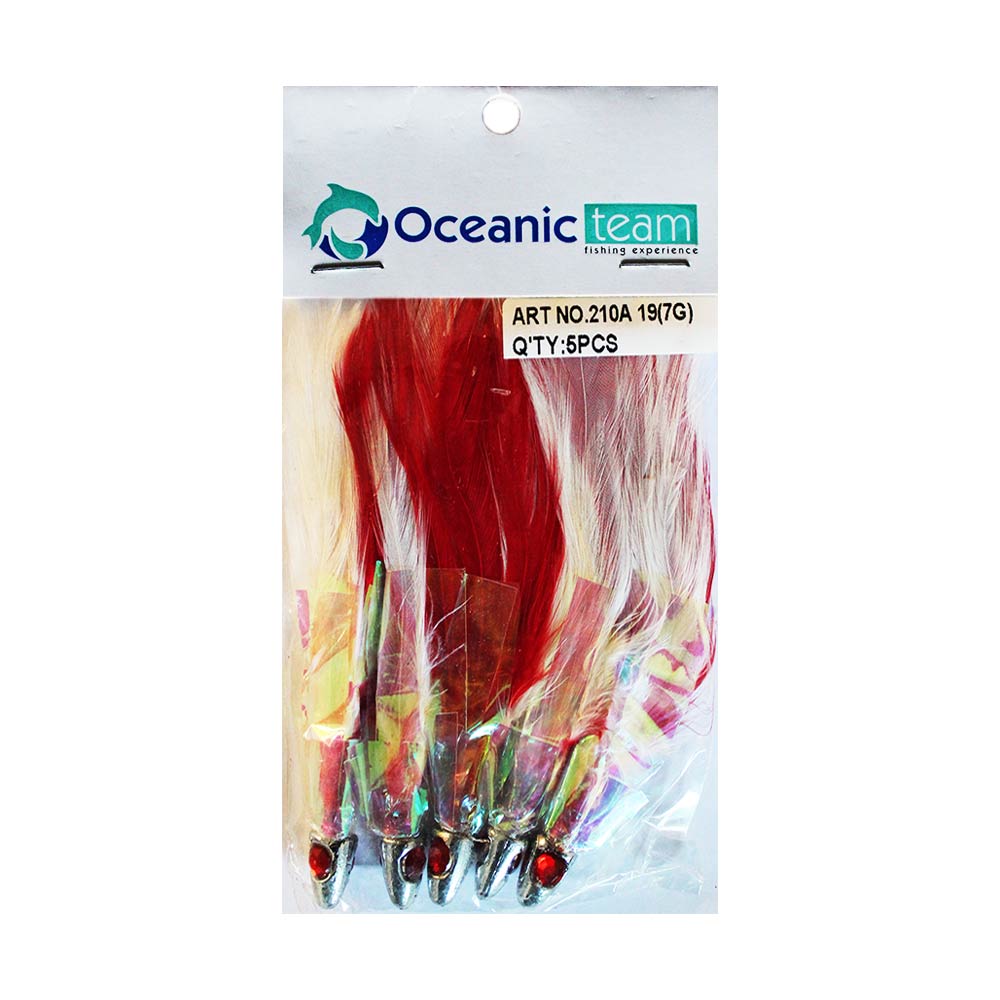 oceanic team Φτεράκια jig για παλαμίδες (5 τμχ.)