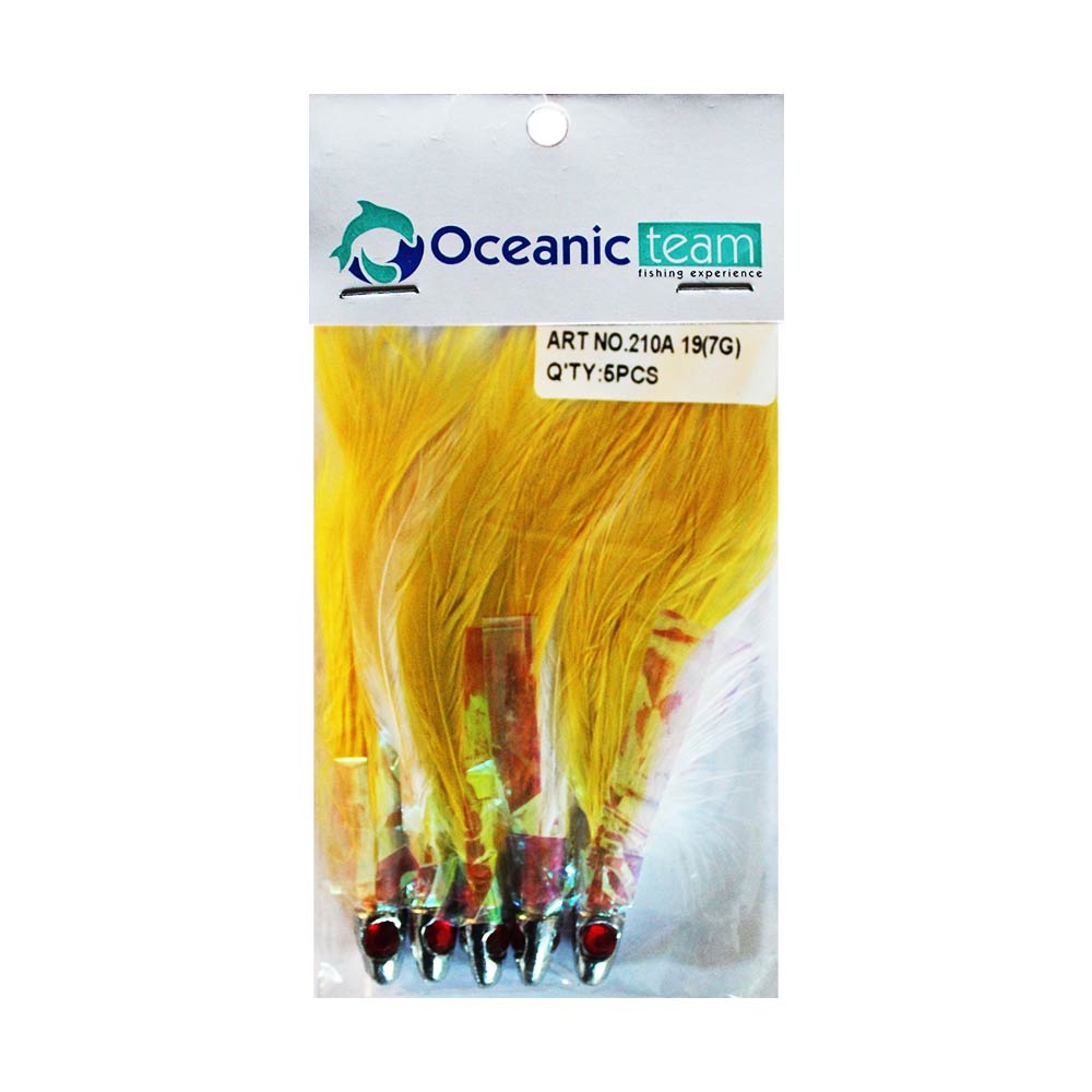 oceanic team Φτεράκια jig για παλαμίδες (5 τμχ.)