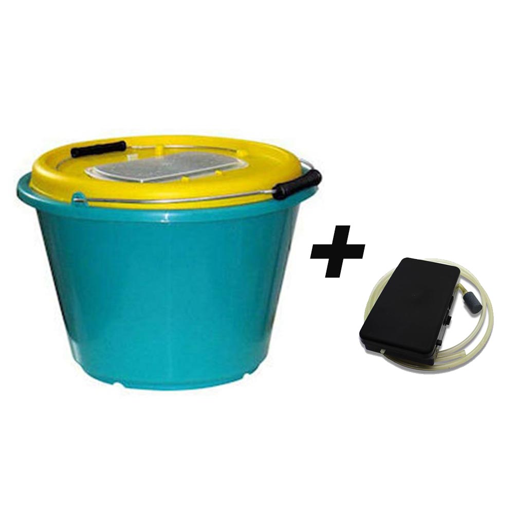 oceanic team Κουβάς Συντηρητής Δολωμάτων 18lt + Οξυγονωτής eco