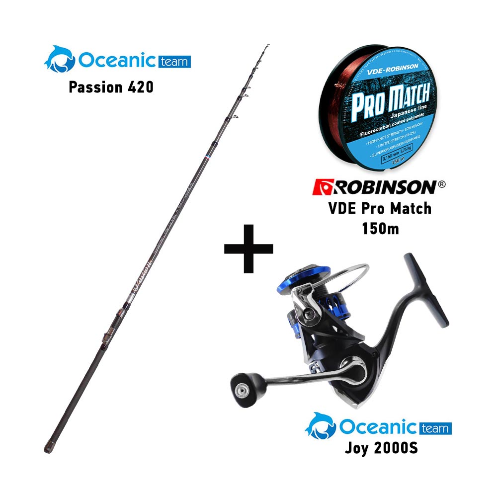 combo match oceanic team passion 420 + oceanic team joy 2000s + robinson pro match 150m