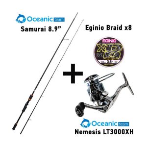 combo eging oceanic team samurai + oceanic team nemesis lt3000xh + nήμα oceanic team eginio