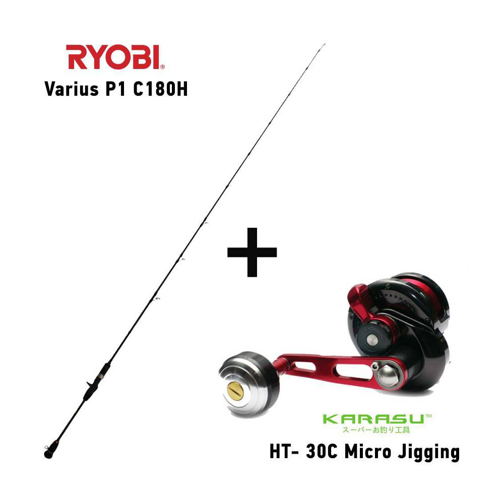 combo boat ryobi varius p1 c180 h+karasu ht 30c micro jigging