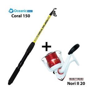 combo casting oceanic team coral 150 + sensei nori ii 20