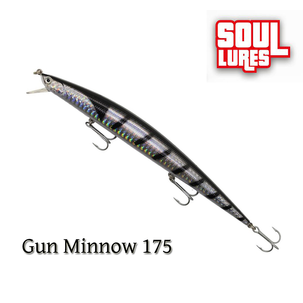 soul lures gun minnow 175mm 34gr
