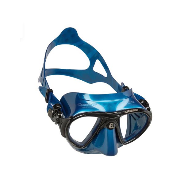 cressi nano silicone mask blue silver/frame black Μάσκα