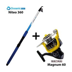 combo casting oceanic team niteo 360 + sensei magnum 60