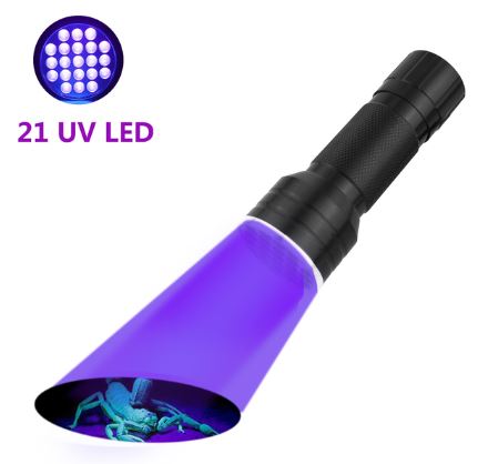oceanic team Φακός uv 21 led (395nm)